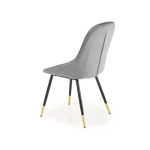 Kuhinjski stol KEKS . Kuhinjski stol KEKS je stol dobre kvalitete in sodobnega izgleda. Nogice so izdelane iz kovine v črni barvi, katere imajo spodnji del