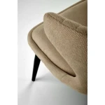 Kuhinjski stol KIMI - bež . Kuhinjski stol KIMI bež, je eleganten stol, ki s svojim dizajnom popestri vaš prostor. Stol je oblazinjen v temno bež blago,