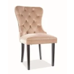 Kuhinjski stol KING . KuhinjskI stol KING bo s svojim elegantnim videzom popestril vašo jedilnico. Noge so narjene iz lesa v črni barvi, kar nudi trpežnost