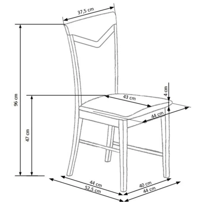 Kuhinjski stol KLASA4 Kuhinjski stol KLASA4 . Kuhinjski stol KLASA4 je klasičnega dizajna. Izdelan je iz masivnega bukovega lesa v oreh barvi. Oblazinjen je v bež tkanino za