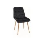 Kuhinjski stol LARA DAB . Kuhinjski stol LARA DAB bo prinesel pridih elegance v vsak prostor. Njegove tanke in elegantne noge v barvi lesa so narejene iz