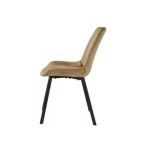 Kuhinjski stol LARA-LUX velvet beige . Kuhinjski stol LARA-LUX velvet beige je odlična rešitev za kombiniranje v minimalističen ali industrijski stil