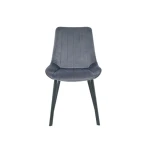 Kuhinjski stol LARA-LUX velvet siva . Kuhinjski stol LARA-LUX velvet siva je odlična rešitev za kombiniranje v minimalističen ali industrijski stil