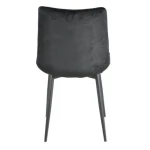 Kuhinjski stol LARA velvet črna . Kuhinjski stol LARA velvet črna je odlična rešitev za kombiniranje v minimalističen ali industrijski stil prostora.