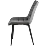 Kuhinjski stol LARA velvet siva . Kuhinjski stol LARA velvet siva je odlična rešitev za kombiniranje v minimalističen ali industrijski stil prostora.