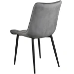 Kuhinjski stol LARA velvet siva . Kuhinjski stol LARA velvet siva je odlična rešitev za kombiniranje v minimalističen ali industrijski stil prostora.