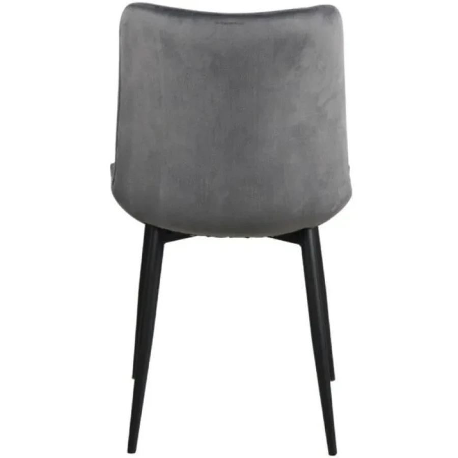 Kuhinjski stol LARA velvet siva . Kuhinjski stol LARA velvet siva je odlična rešitev za kombiniranje v minimalističen ali industrijski stil prostora.