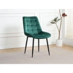 Kuhinjski stol LARA velvet zelena . Kuhinjski stol LARA velvet zelena je odlična rešitev za kombiniranje v minimalističen ali industrijski stil prostora.