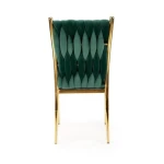 Kuhinjski stol LUSKA . Kuhinjski stol LUSKA je modernega dizajna ter prefinjenega izgleda. Oblazinjen je v mehko žametno tkanino katera nudi udobje. Noge so