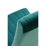 Kuhinjski stol MAURIC . Kuhinjski stol MAURIC je zelo eleganten in stabilnen. Narejen je iz žametne tkanine dobavljive v več barvah. Noge stola so iz