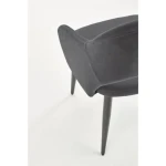 Kuhinjski stol META . Kuhinjski stol META, je kvaliteten in kakovosten kos pohištva. Sedišče in hrbtišče sta narejena iz mehke žametne tkanine, kar