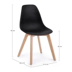 Kuhinjski stol SYSTEM črn . Kuhinjski stol SYSTEM je eleganten kos pohištva, ki bo prinesel svežino v vsak prostor. Sedišče je izdelano iz kakovostnega