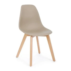 Kuhinjski stol SYSTEM taupe . Kuhinjski stol SYSTEM taupe je eleganten kos pohištva, ki bo prinesel svežino v vsak prostor. Sedišče je izdelano iz