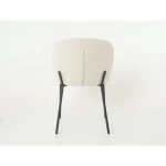 Kuhinjski stol TOMY . Kuhinjski stol TOMY je oblazinjen v kvalitetni beige tkanini. Močna stabilna kovinska konstrukcija mu zagotavlja vzdržljivost ter