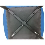 Kuhinjski stol VERACE velvet moder . Kuhinjski stol VERACE velvet moder je privlačen in kvaliteten stol za vašo jedilnico s kovinskim črnim podnožjem.