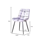 Kuhinjski stol VIKA črn . Kuhinjski stol VIKA velvet črna je odlična rešitev za kombiniranje v minimalističen ali industrijski stil prostora. Kombinacija