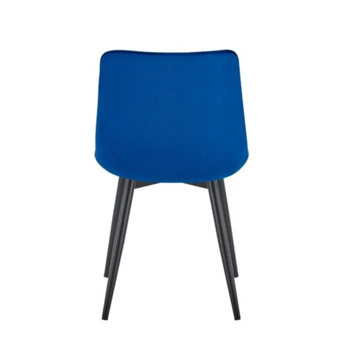 Kuhinjski stol VIKA modra Kuhinjski stol VIKA modra . Kuhinjski stol VIKA velvet modra je odlična rešitev za kombiniranje v minimalističen ali industrijski stil prostora. Kombinacija