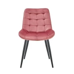 Kuhinjski stol VIKA roza . Kuhinjski stol VIKA velvet roza je odlična rešitev za kombiniranje v minimalističen ali industrijski stil prostora. Kombinacija