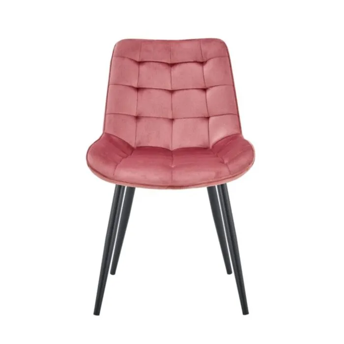 Kuhinjski stol VIKA roza Kuhinjski stol VIKA roza . Kuhinjski stol VIKA velvet roza je odlična rešitev za kombiniranje v minimalističen ali industrijski stil prostora. Kombinacija