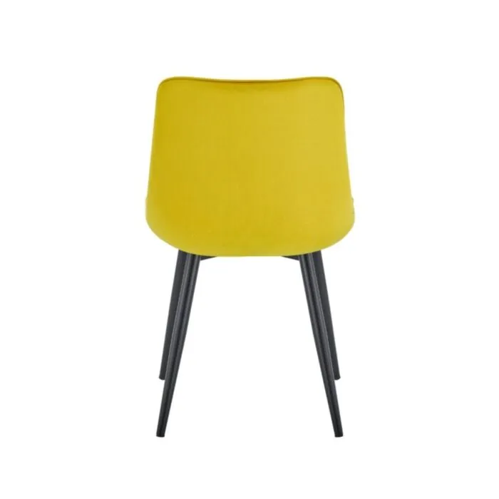 Kuhinjski stol VIKA rumena Kuhinjski stol VIKA rumena . Kuhinjski stol VIKA velvet rumena je odlična rešitev za kombiniranje v minimalističen ali industrijski stil prostora.