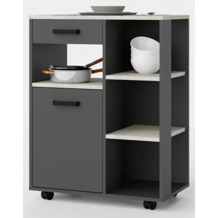 Kuhinjski voziček LIDA 70 Kuhinjski voziček LIDA 70 . Kuhinjski voziček LIDA 70 je primeren za vsako kuhinjo, pisarno ali delavnico. Zaradi svoje velikosti vam bo prihranil veliko