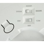 LED PANEL E2 12W CCT MULTIWATT OKROGLI BEL NADG./VGRAD. - slika 5