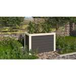 LESENA VISOKA GREDA KARIBU 0 ZEMELJSKO SIVA 98X65X64 - slika 9