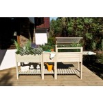 LESENA VISOKA GREDA PATKAR S POKROVOM IN POLICO SAND 118X39X107 CM - slika 4