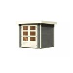 LESENA VRTNA HIŠKA KARIBU ASKOLA 2 211X213 X 217, SIVA - slika 12