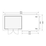 LESENA VRTNA HIŠKA KARIBU ASKOLA 5 S TERASO, STENO 298X211X242 +280 LES 19MM - slika 17