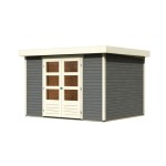 LESENA VRTNA HIŠKA KARIBU ASKOLA 5 ZEMELJSKO SIVA 302X246X211 - slika 10