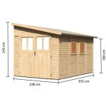 LESENA VRTNA HIŠKA KARIBU BOMLITZ 4 235X243X352 - slika 12