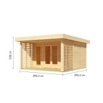 LESENA VRTNA HIŠKA KARIBU CHIONE - slika 6