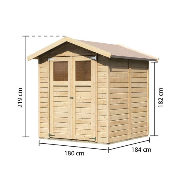 lesena-vrtna-hiska-karibu-dahme-3-180x184x222-3353269-2 LESENA VRTNA HIŠKA KARIBU DAHME 3 180X184X222 - slika 11