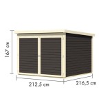 LESENA VRTNA HIŠKA KARIBU FAHRRADGARAGE 4 - slika 6