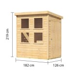 LESENA VRTNA HIŠKA KARIBU FANA - slika 6