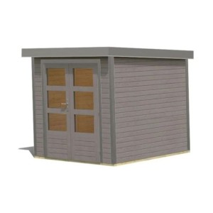 LESENA VRTNA HIŠKA KARIBU JUPITER 2 D 213X217X211 SIVA