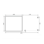 LESENA VRTNA HIŠKA KARIBU JUPITER 3 242X217X211 D-ANTRACIT - slika 5