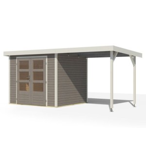 LESENA VRTNA HIŠKA KARIBU JUPITER 3 242X217X211 D-BELA