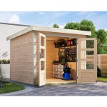 LESENA VRTNA HIŠKA KARIBU JUPITER 3.5 A NARAVNA 242X242X211 - slika 3