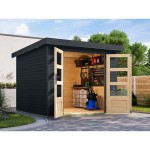 LESENA VRTNA HIŠKA KARIBU JUPITER 3.5 C 242X242X211 ANTRACIT - slika 3