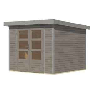 LESENA VRTNA HIŠKA KARIBU JUPITER 3.5 D 242X242X211 SIVA