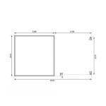 LESENA VRTNA HIŠKA KARIBU JUPITER 3.5 NARAVNA 242X242X211 A-SIVA - slika 5