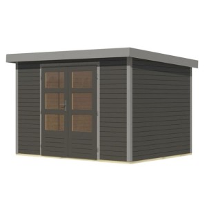 LESENA VRTNA HIŠKA KARIBU JUPITER 4 B 302X217X211 SIVA