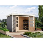 LESENA VRTNA HIŠKA KARIBU JUPITER 4 D 302X217X211 BELA - slika 3