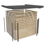 LESENA VRTNA HIŠKA KARIBU JUPITER 5 B 302X242X211 BELA - slika 4