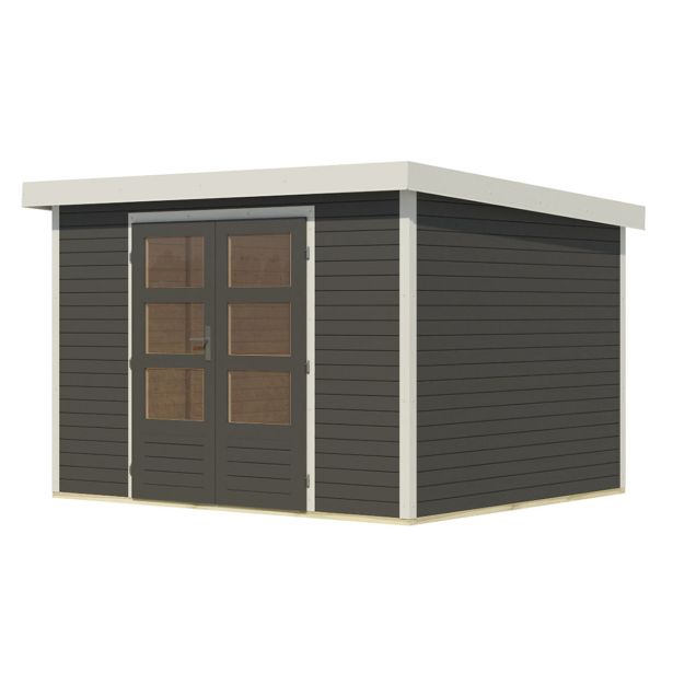 LESENA VRTNA HIŠKA KARIBU JUPITER 5 B 302X242X211 BELA LESENA VRTNA HIŠKA KARIBU JUPITER 5 B 302X242X211 BELA