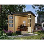 LESENA VRTNA HIŠKA KARIBU JUPITER A Z ANTRACIT OKV. 209X213X195 LES 19MM - slika 13