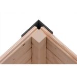 LESENA VRTNA HIŠKA KARIBU JUPITER A Z ANTRACIT OKV. 209X213X195 LES 19MM - slika 16