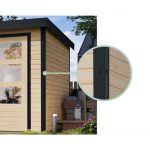 LESENA VRTNA HIŠKA KARIBU JUPITER C 209X214X218 ANTRACIT - slika 10